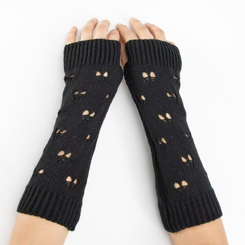 Therian Gear Y2K Emo Grunge Accessory Cat Beanie Grunge Gloves