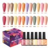 Gel Para Esmalte De Uñas Semipermanentes Beaucat (12 Kit De)
