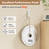 12-Pack Stick on Hooks for Hanging - Extra Sticky 6KG