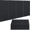 BUBOS 4 PCS Acoustic Panels,24''x12'' Fabric Soundproof Wall Panels,Self-adhesive Sound