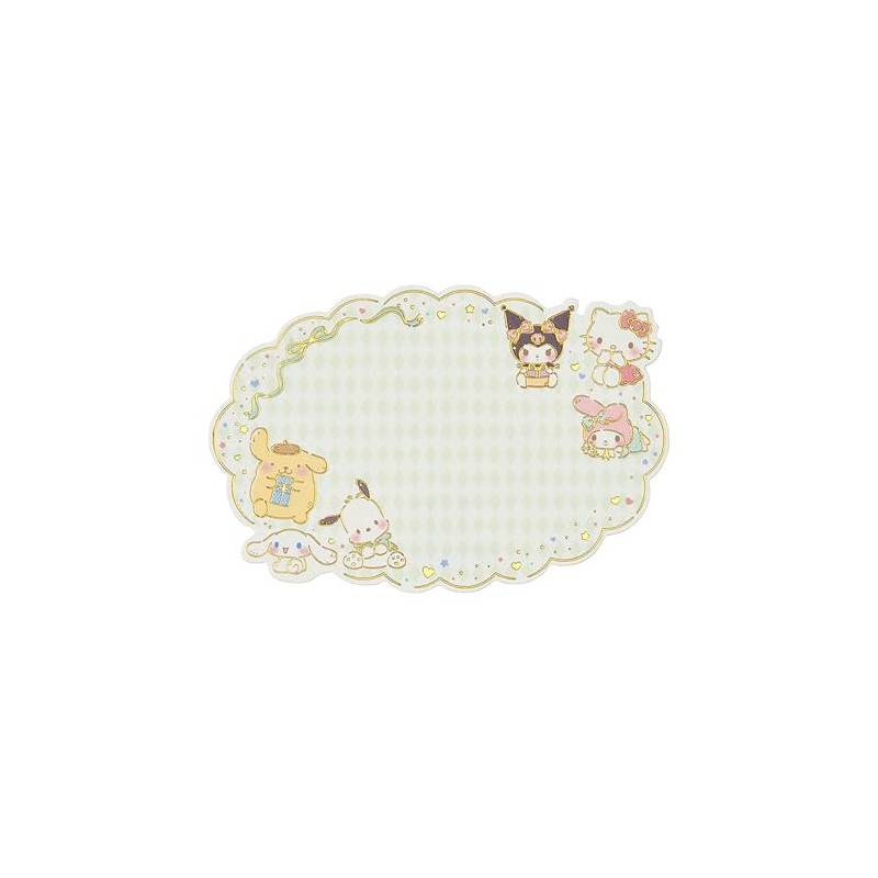 Sanrio 656518 Multipurpose Mini Card, Sanrio Characters, Present, Message Card