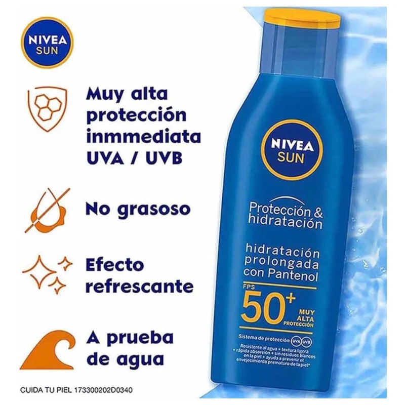 Protector Solar Nivea Sun Protección & Hidratación 50+ 125ml