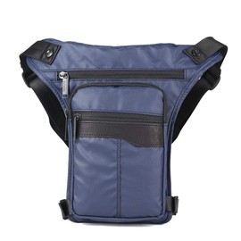 Hebetag Oxford Motorcycle Bike Drop Leg Bag for Men Women Crossbody Shoulder Waist Fanny Pack Outdoor Travel Sports Riding Cycling Hiking Tactical Camping Blue