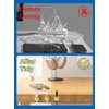 3 Pack Premium Aluminum Cable Management Clips with Strong Adhesive