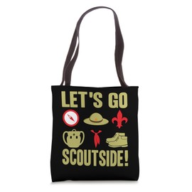 Scout Leader - Let`s go Scoutside with Lunch Bags and Totes Tote Bag