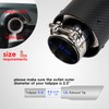 Atokrtact 2.5 Inch Inlet Matte Carbon Fiber Exhaust Tip, 2.5"