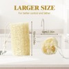 4 Pcs Natural Loofah Sponge,Organic Exfoliating Loofah,Suitable for Men and