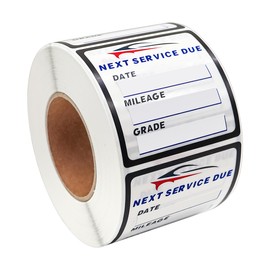 YHNTGB 600 Pieces Oil Change Stickers Next Service Due Reminder Labels Self Adhesive Easy Peel with No Residue Premium Clear Stock Windshield Tags 2 x 2Inch