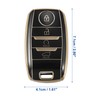 X AUTOHAUX Car Remote Key Fob Case Cover 4 Button