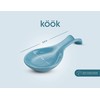 Ceramic Spoon Rest, by Kook, Utensil Holder for Stovetop, Farmhouse