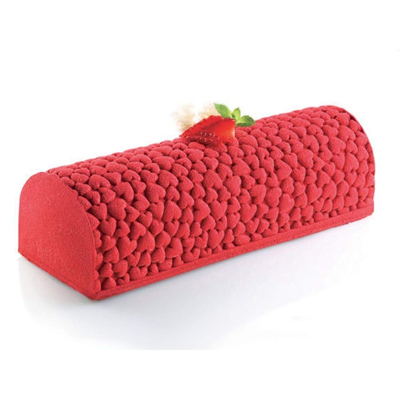 silikomart Backmatte, Silikon, Rot, 250X185 H6 mm