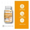 HEALTHADDICTION - Omega 3 Premium sin Sabor a Pescado, 60