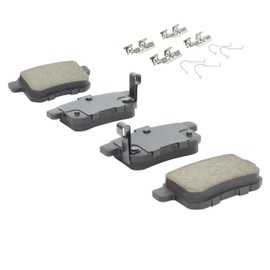QUALITY-BUILT BLACK SERIES - Ceramic Rear Brake Pads - Fits Select Models Acura TSX 2010-2009, Honda Accord 2010-2008, Accord 2012 (1003-1336C)