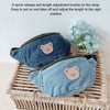 Kids Cool Waist Bag Bear Pattern Adjustable Button Small Canvas