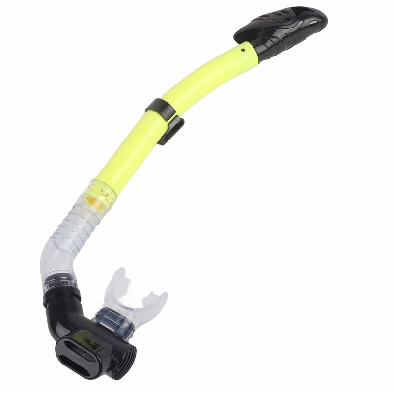 Durable Full Dry Swimming Diving Snorkel with Silicone Mouthpiece (yellow)