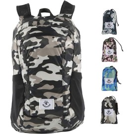 4Monster Packable Backpack Ultra Lightweight, Foldable Backpack Water Resistant, Hiking Daypack for Travel Camping Outdoor, Daily Walk-around, Cycling, Sports, Excursions(Camouflage Brown, 16L)