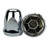 10 ALCOA 33mm Chrome Screw On Hex Lug Nut Covers