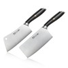 Cangshan L Series 2-Piece Cleaver Set, Forged German Steel (Black)