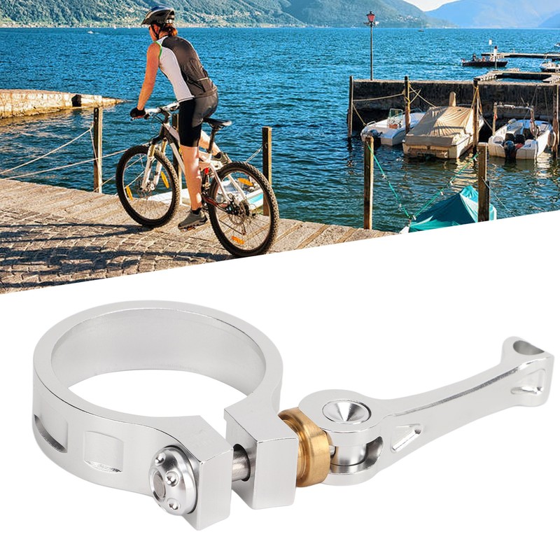 41mm Bike Seat Post Clamp CNC Aluminium Alloy Bicycle Quick