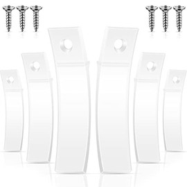 Non Slip Drawer Stops Clear PVC Plastic Drawer Stoppers for Dresser with Stainless Steel Screws for Furniture Chest Drawer Bottom Repair Tool Replacement, 2.36 x 0.63 x 0.08 Inch(20 Pieces in Total)