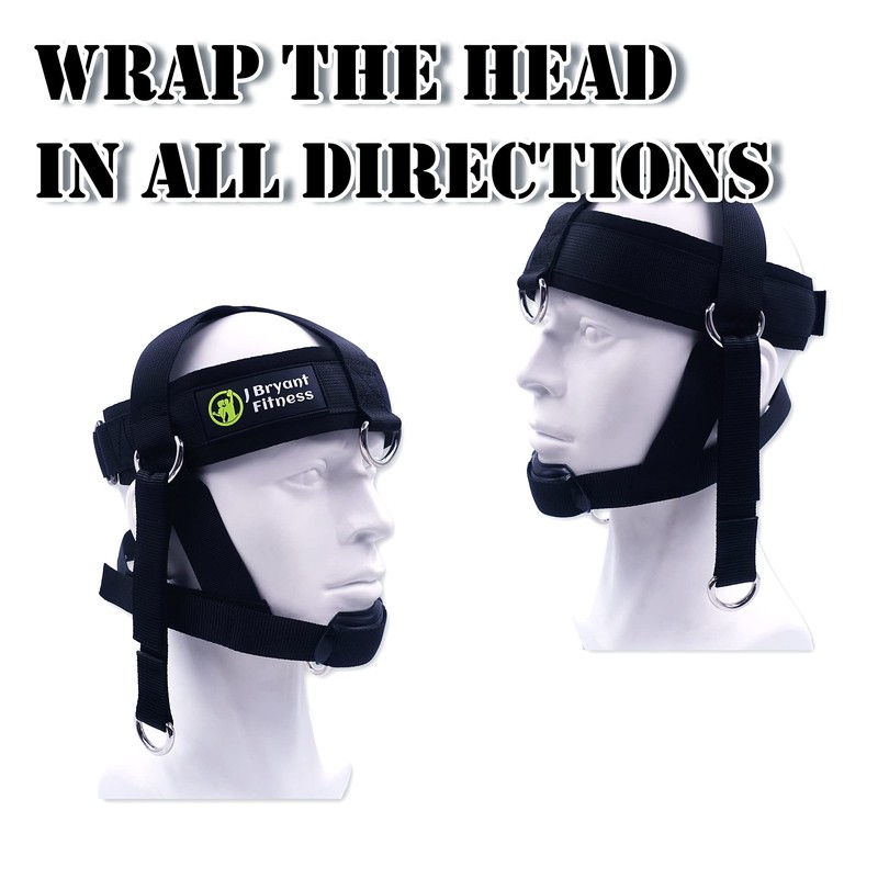 J Bryant Adjustable Neck Harness Head Strap for Weight Lifting