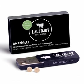 Lactojoy Lactase Tablet 500 Fcc Pcs Innovative Mini High Doset But Yet 5x4
