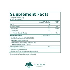 Genestra Brands HMF Replete | Probiotic Formula to Support Healthy Gut Flora | 7 Sachets