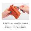 HIGH FIVE Card Case, Large Capacity, Skimming Prevention, Round Zipper,