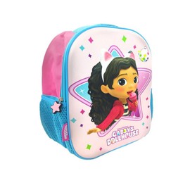 mybagstory - Gabby's Dollhouse 3D Backpack for Girls - School - Kindergarten - Daycare - Boys School Bag - Size 32 cm - Adjustable Straps - Gift Idea, Gabby's Dollhouse - Blue, Enfant
