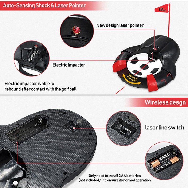 Golf Automatic Putting Cup - Golf Putter Training Aid Automatically