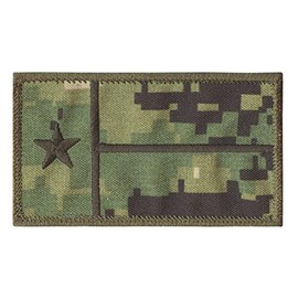 Texas Lone Star Flag NWU Tipo III US Navy Tamaño estándar 2-1/8 x 4 pulgadas AOR2 USN Parche táctico de gancho de moral