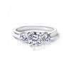 Gift From New York Women's Ring, Platinum, Processed, Artificial Diamond,