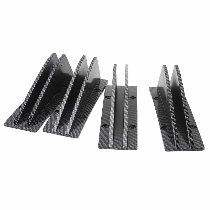 4PCS Car Rear Lower Spoiler Sporty Universal Rear Bumper Chassis
