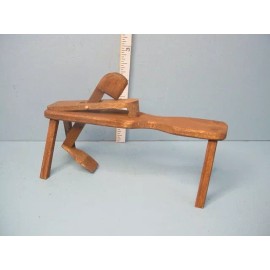 Sir Thomas Thumb Miniature Shaving Horse #785 Handcrafted Sir Thomas Thumb Wood 1/12 Scale