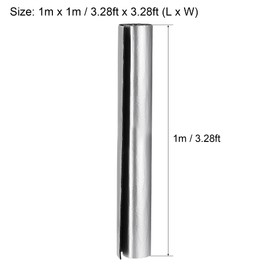 uxcell Insulation Sheet, 1mx1mx5mm Self-Adhesive Embossed Aluminum Foil Waterproof Heat Resistant Thermal Barrier, for Roof Wall HVAC Duct Pipe, Rubber Foam