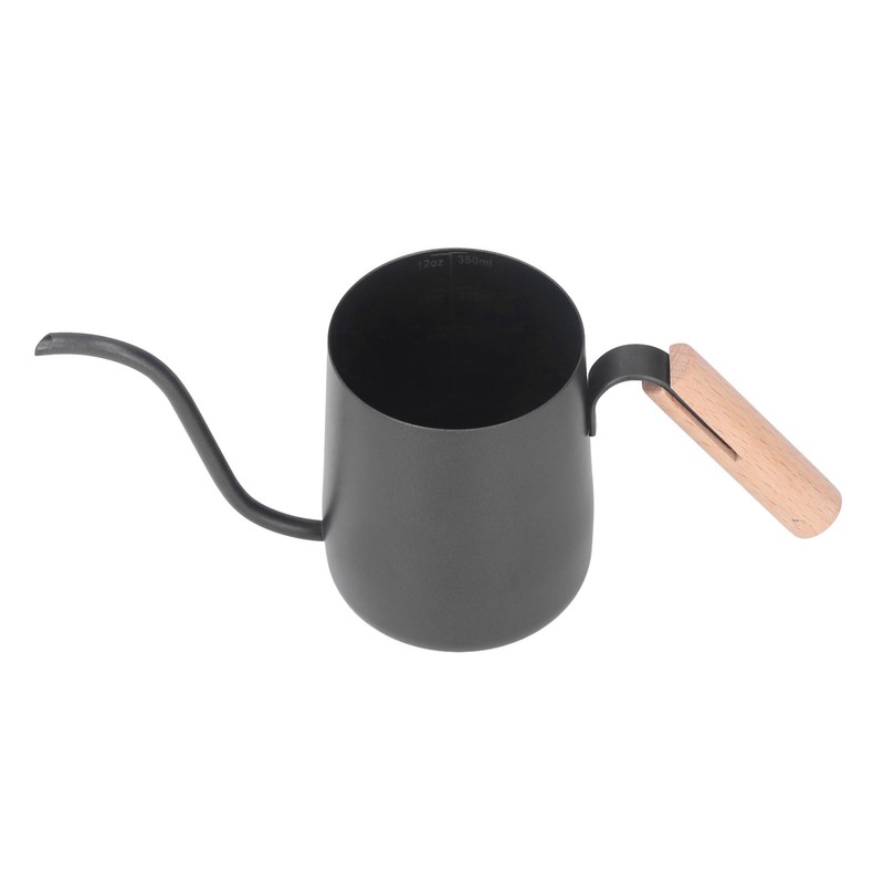 Black Stainless Steel Long Spout Drip Kettle Gooseneck Pour Over
