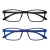 MCOORN Lesebrille Entspiegelt Groß Breit für Herren Damen, Lesehilfe Leicht
