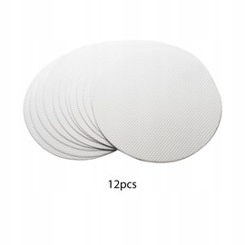 Grip Shop Non-Slip Stickers for Bathtub, Shower, Stairs, Swimming Pool Protection Rounds, 10 cm, Pack of 12, White