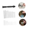 Tofficu 2 Sets Precision Hand Drill Bits Set Pin Vise