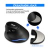 zelotes Wireless Mouse,2400DPI Vertical Ergonomic Mouse,Wireless Computer Mouse,LED USB Optical