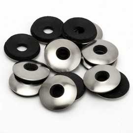TERF® M10 (10mm) X 25mm X 2.8mm Bonded Sealing Washers Galvanised Steel EPDM Neoprene Rubber Bonded Gasket Washers Silo Washer Size 10.0mm ID X 25mm OD X 2.8mm Thickness - Pack of 20