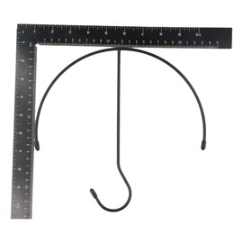 zaoalife 2PCS Semicircle Belt Hanger,Multifunctional Tie Organizer Belt Storage Hook Scarf Ring Hanger Non Slip Tie Hanger(Black)