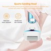 White Electric Foot File Callus Remover Set, Waterproof, LCD Display,
