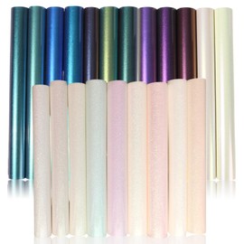 Blueshyhall Glitter HTV Heat Transfer Vinyl, Iron on Vinyl Bundle 21 Rolls-12''X10'' for Cricut & Heat Press Machine on Fabrics T-Shirts Pillow Bag DIY Craft