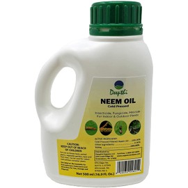 Deepthi Pure Neem Oil for Plants – 16.9 Fl Oz (500 ml) – Cold Pressed Natural Garden Spray – Kills Aphids, Mites, Caterpillars, Beetles – Insecticide & Fungicide for Indoor Outdoor Use