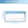Tabanzhe 1Piece Double-Layer Clear Pencil Bag - Large Capacity Simple