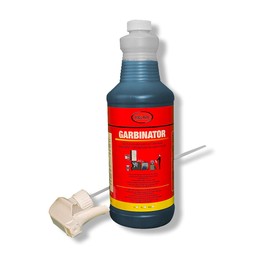 Garbinator - Industrial-strength degreaser and deodorizer for bins, chutes, and compactors. Dissolves odors at the source, leaving a fresh bubblegum scent. Prevents buildup and eliminates complaints