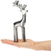 com-four® Reindeer Sculpture Decorative Figure Made of Aluminium - Christmas