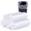 100 Count Small Trash Bags 4 Gallon Small Clear Garbage