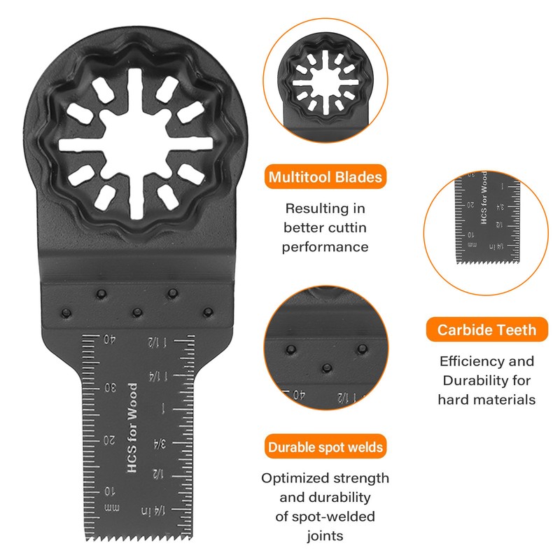 10PCS Oscillating Saw Blade 20mm Universal Metal Wood Oscillating Multitool